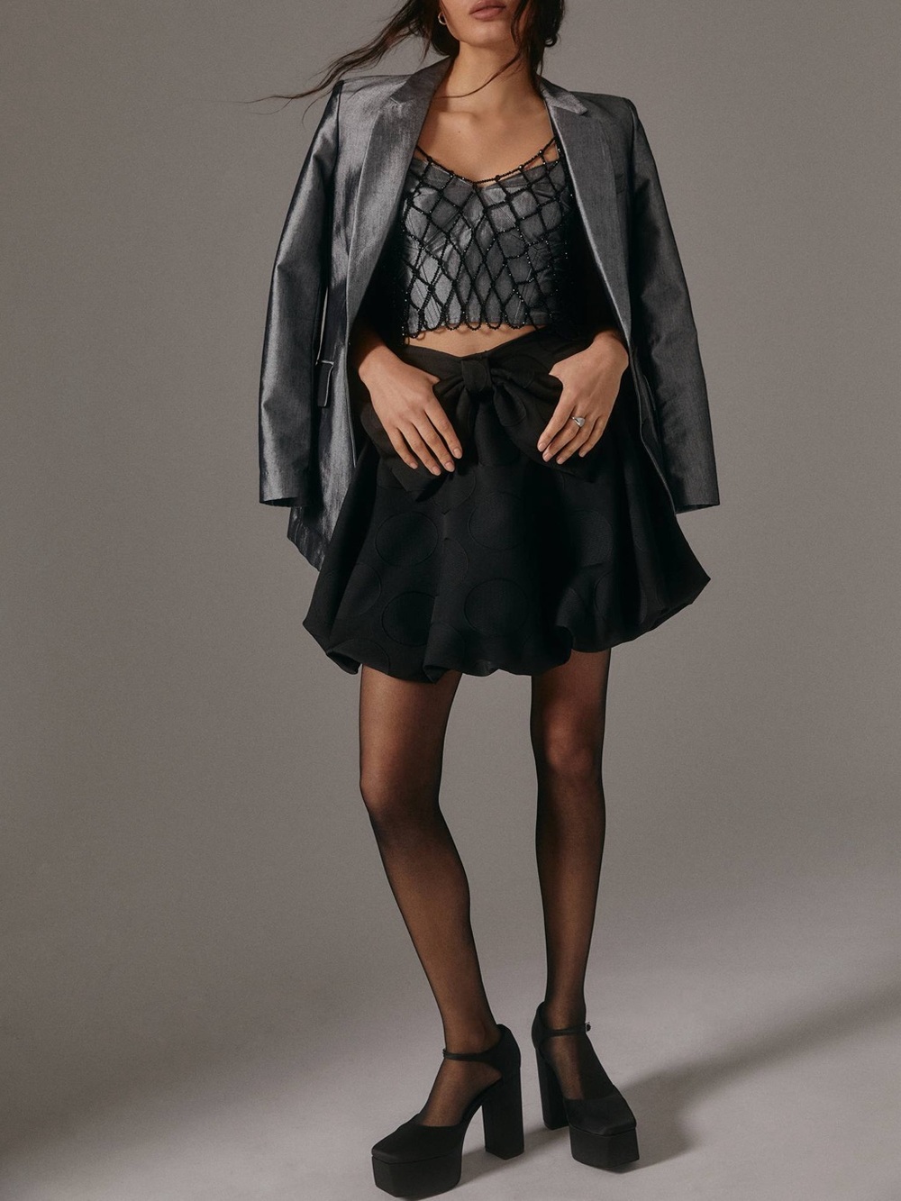 Maeve by Anthropologie Bubble-Bow Mini Skirt - Picture 3 of 12